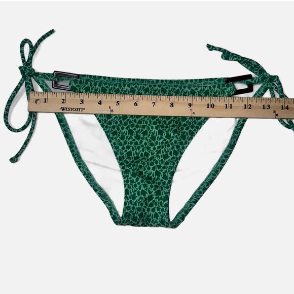 Victoria's Secret Womens Floral Bathing Suit Bikini Bottom Swimsuit Green S - Picture 4 of 8